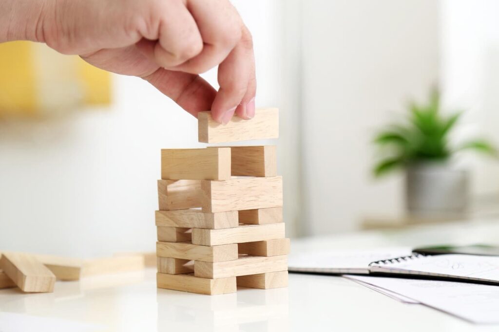 少しずつ積み上げることで習慣が定着していく様子